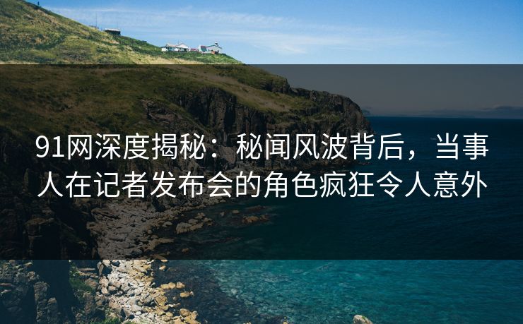 91网深度揭秘：秘闻风波背后，当事人在记者发布会的角色疯狂令人意外